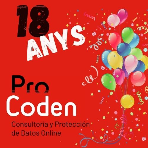 ESTAMOS DE CELEBRACIÓN,  ¡18AÑOS EN PROTECCIÓN DE DATOS!