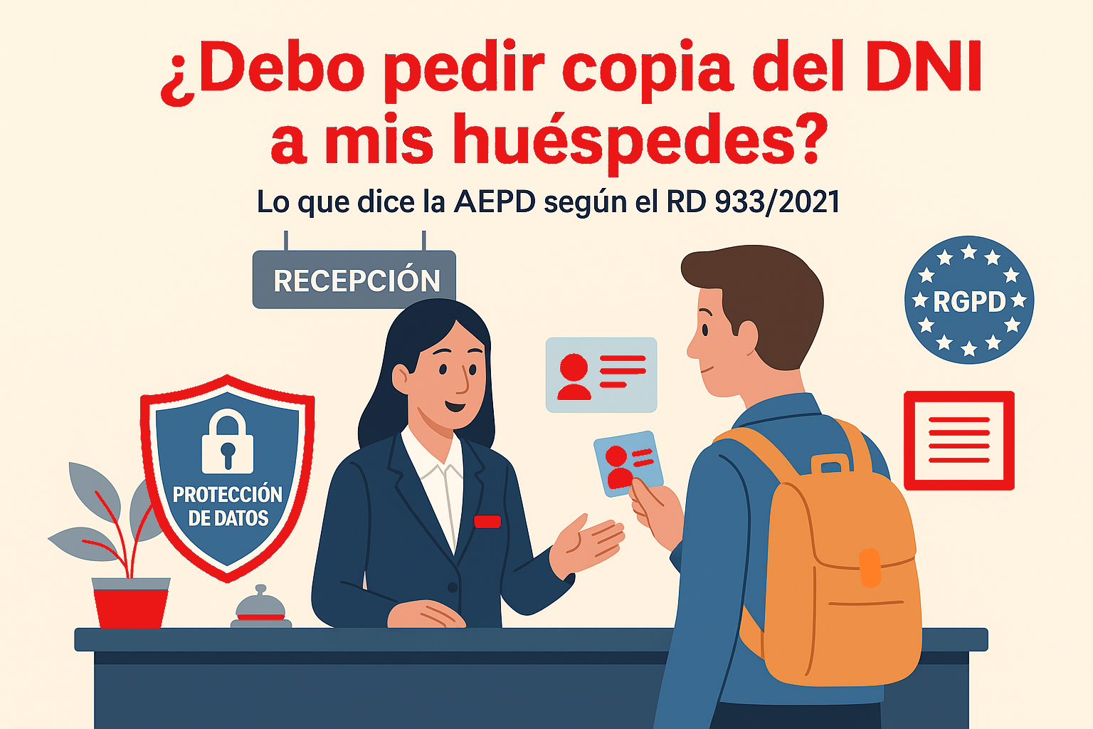 ¿Se puede pedir copia del DNI a los huéspedes? La AEPD responde con claridad ¿Se puede pedir copia del DNI a los huéspedes? La AEPD responde con claridad