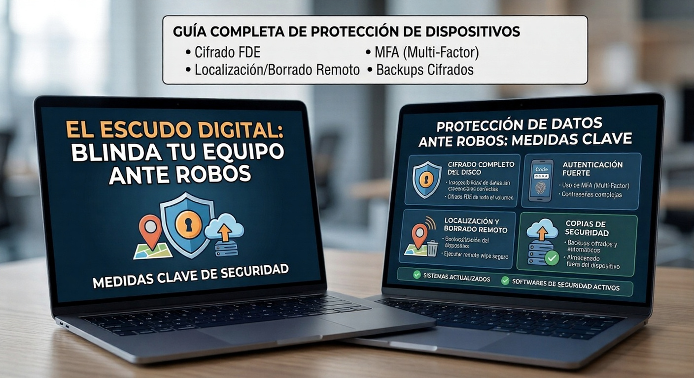 Programas especializados y herramientas para la protección de la información en ordenadores y portatíles ante robos